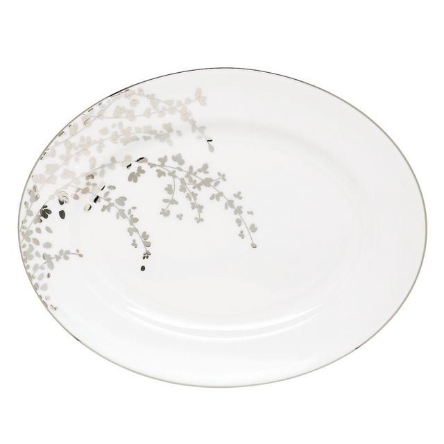 kate spade new york Gardner Street Platinum Oval Platter
