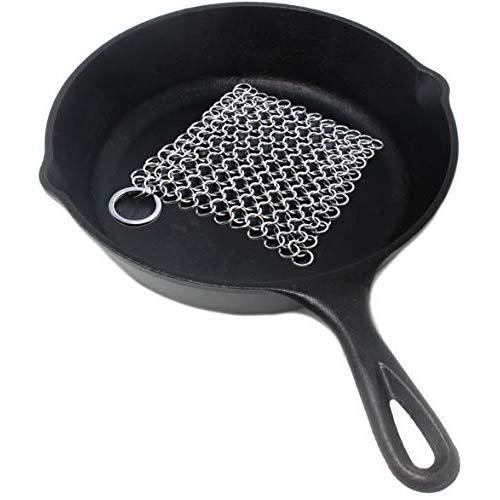 Dapper&Doll Cast Iron Cleaner - Chainmail Scrubber for Cast Iron Pans - Skillet Pan Pot Scraper