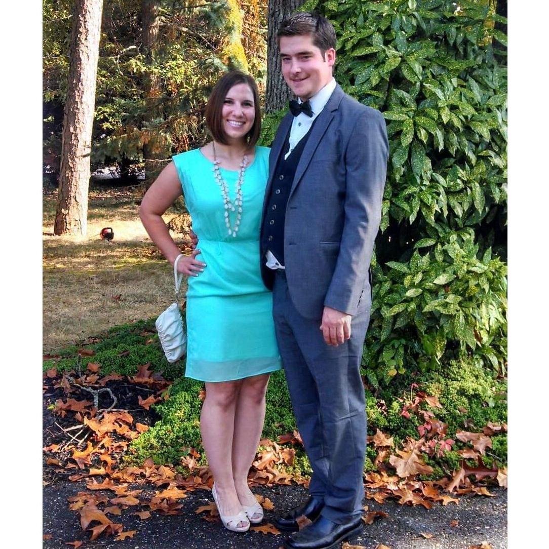 2012. First time going to a wedding together.