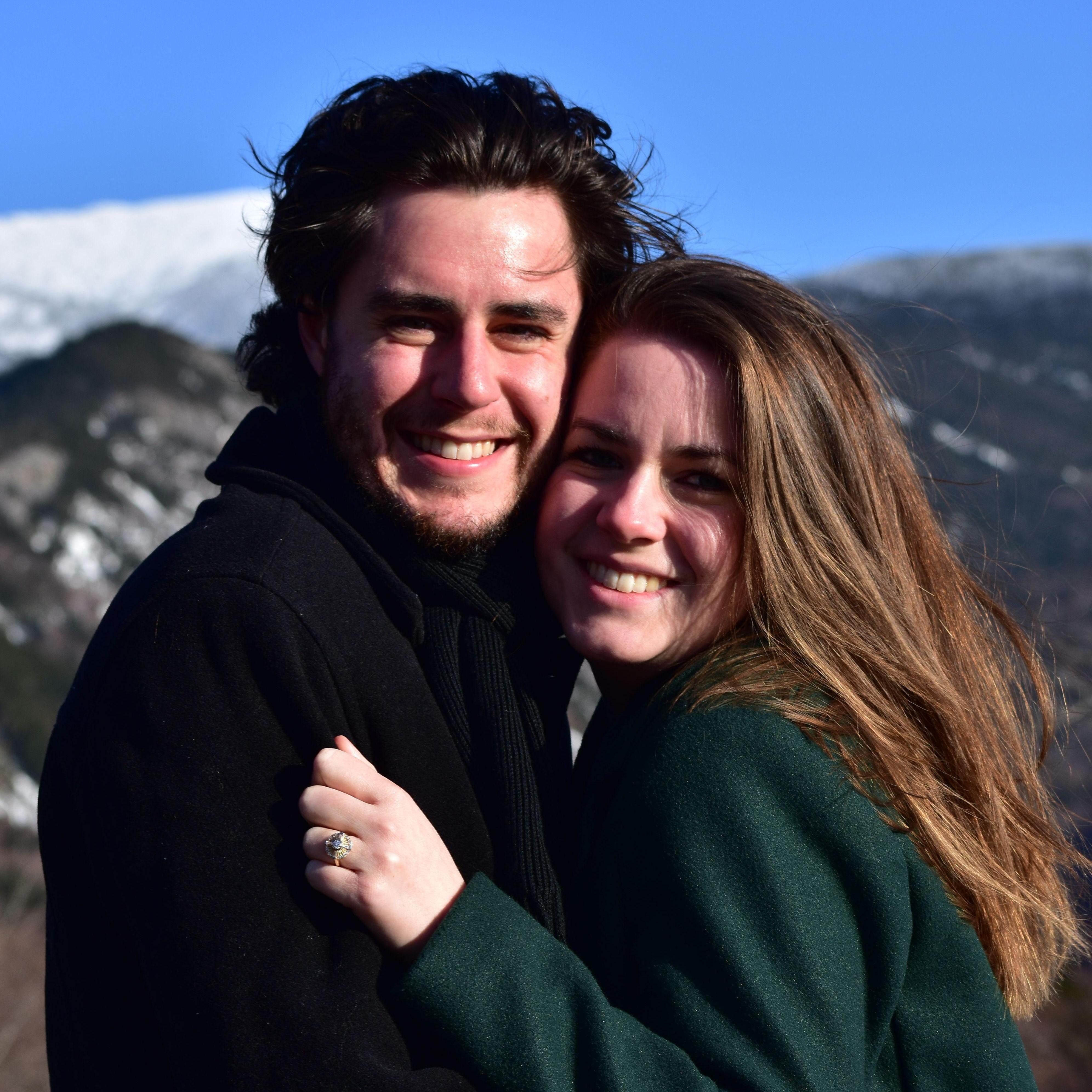 Photoshoot with Emilee in Franconia Notch. It. was. so. cold. ❄️