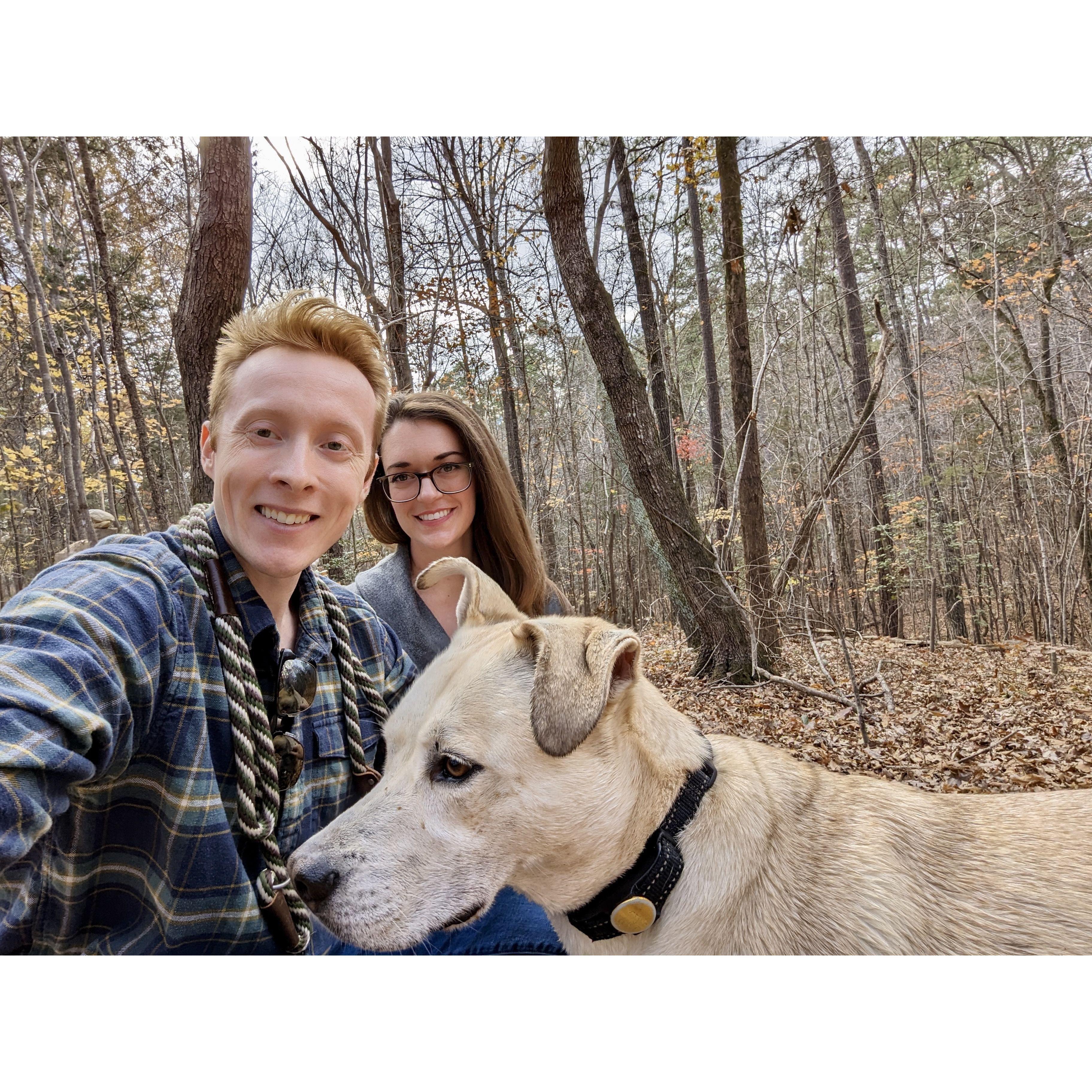 Hike in the woods with our girl Pepper - November 2022