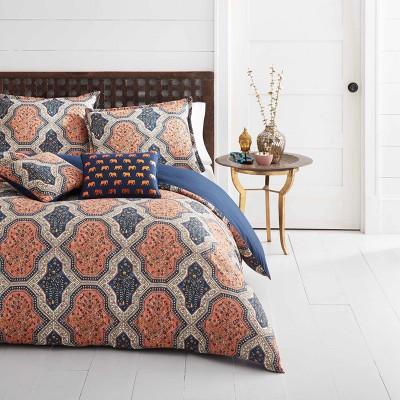 Orange Rhea Duvet Cover Set (Full/Queen) - Azalea Skye