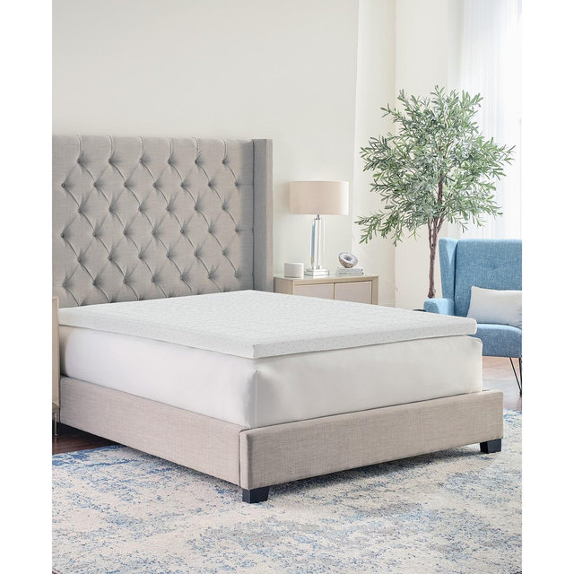 ProSleep 3" Zoned Comfort Memory Foam Mattress Topper with Cooling Cover, King, Exclusively at Macy’s
