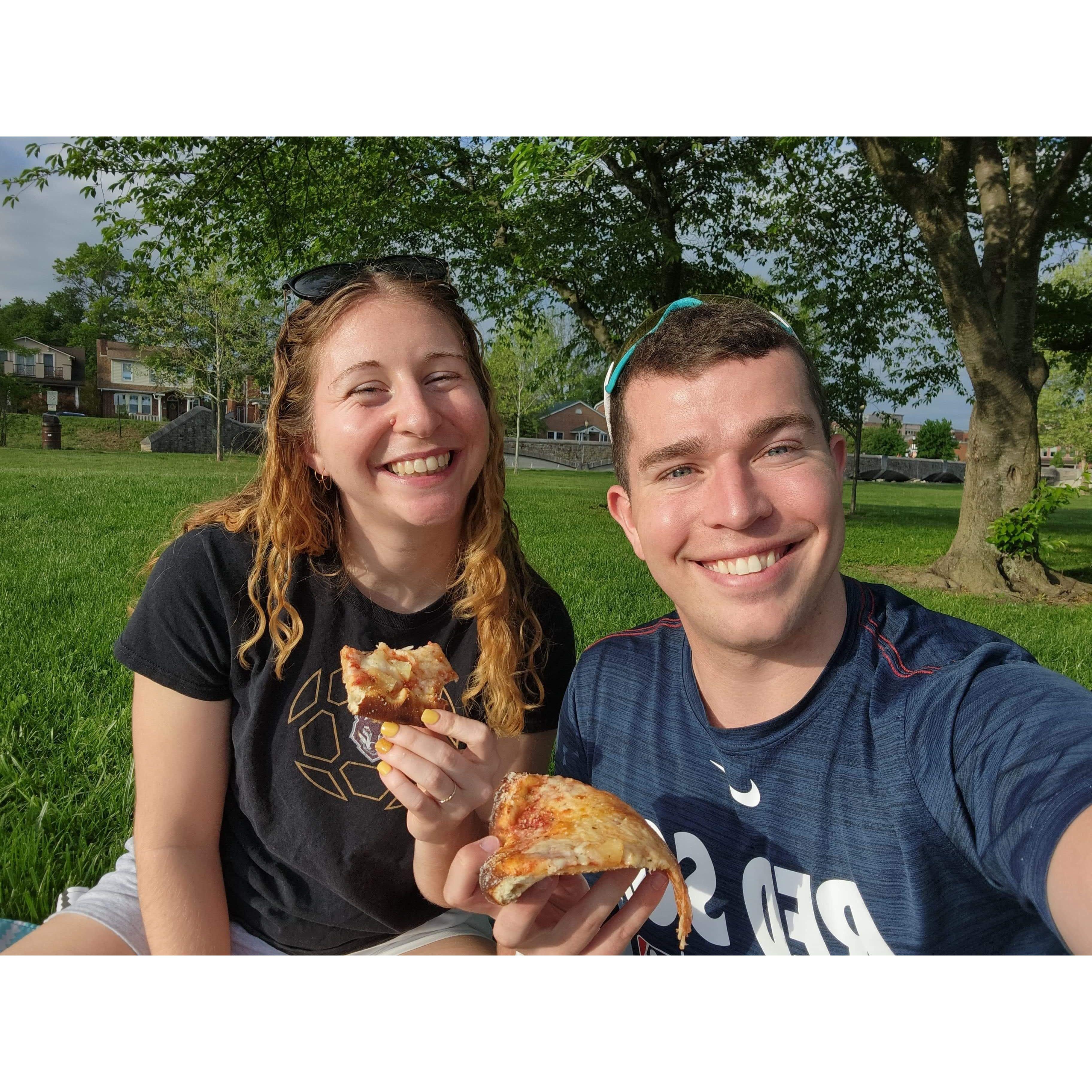 First time at Pizza Pretzel Creations