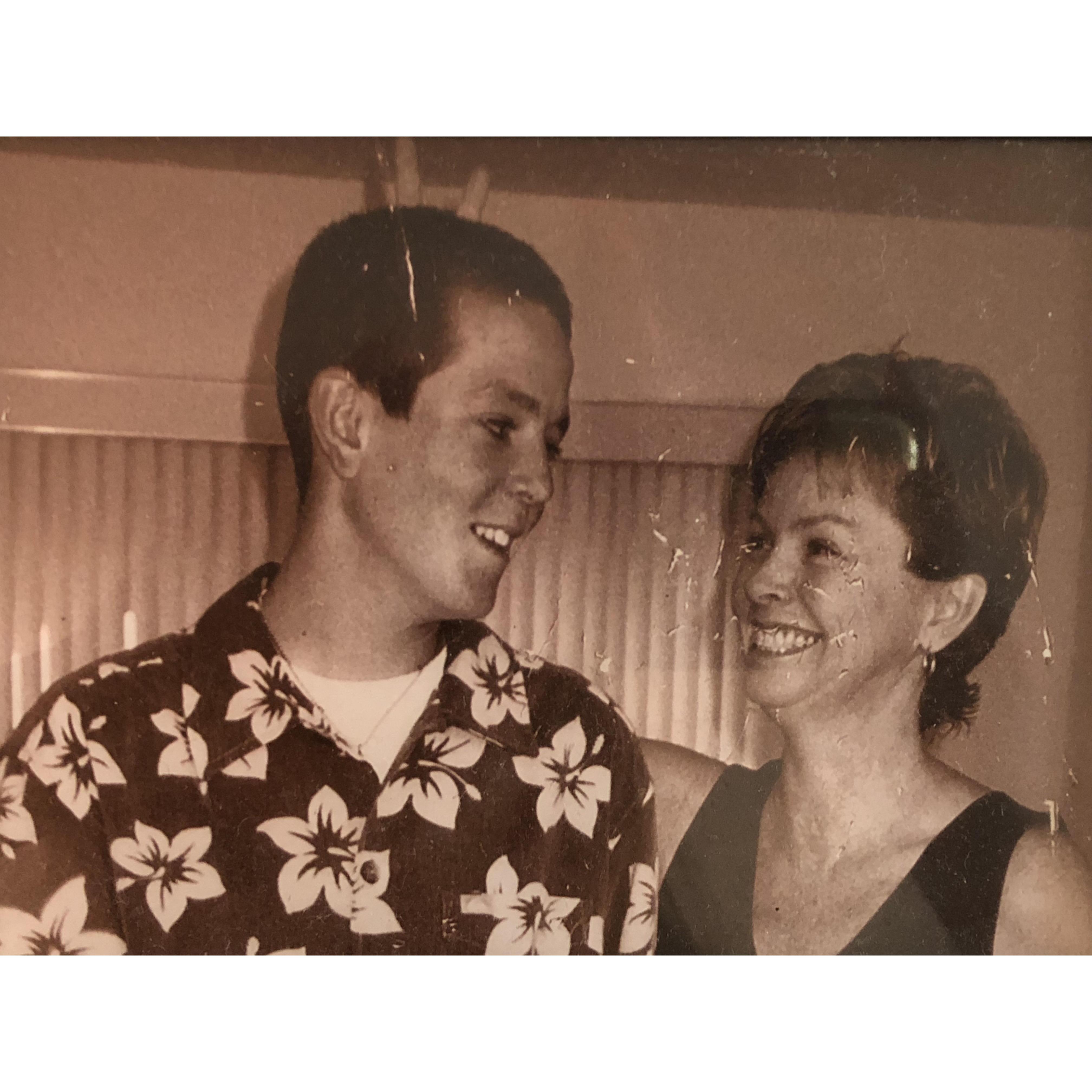 Evan (at age 14) with his Mom, Kerry.