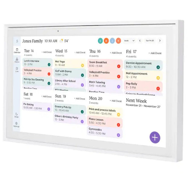 Skylight - Calendar: 15 Inch Touchscreen Smart Calendar and Chore Chart - White