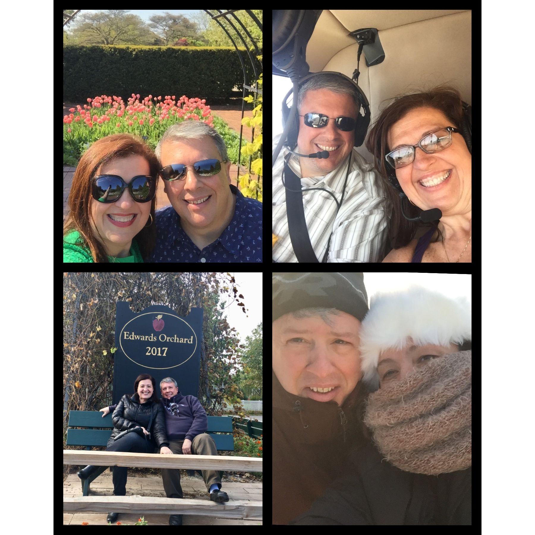 Second year: Chicago Botanic Garden, St. Louis Helicopter, Apple Orchard, and Galena