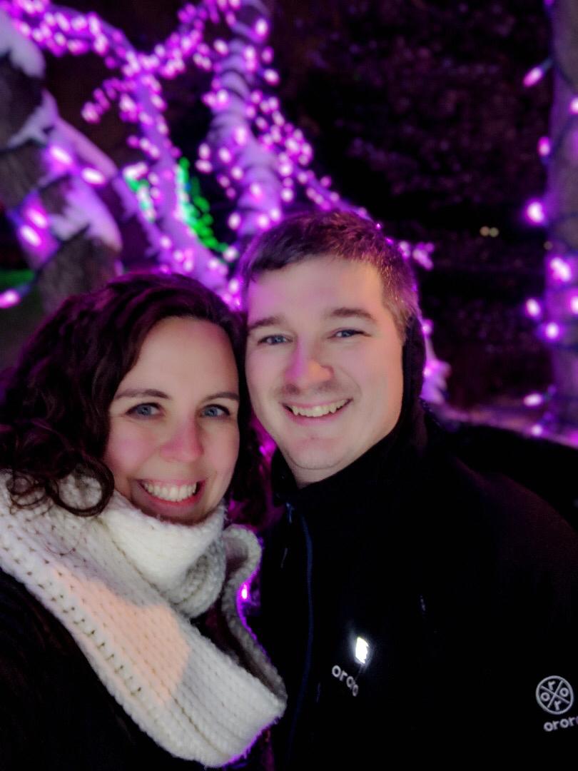 Christmas lights at the Botanic Garden