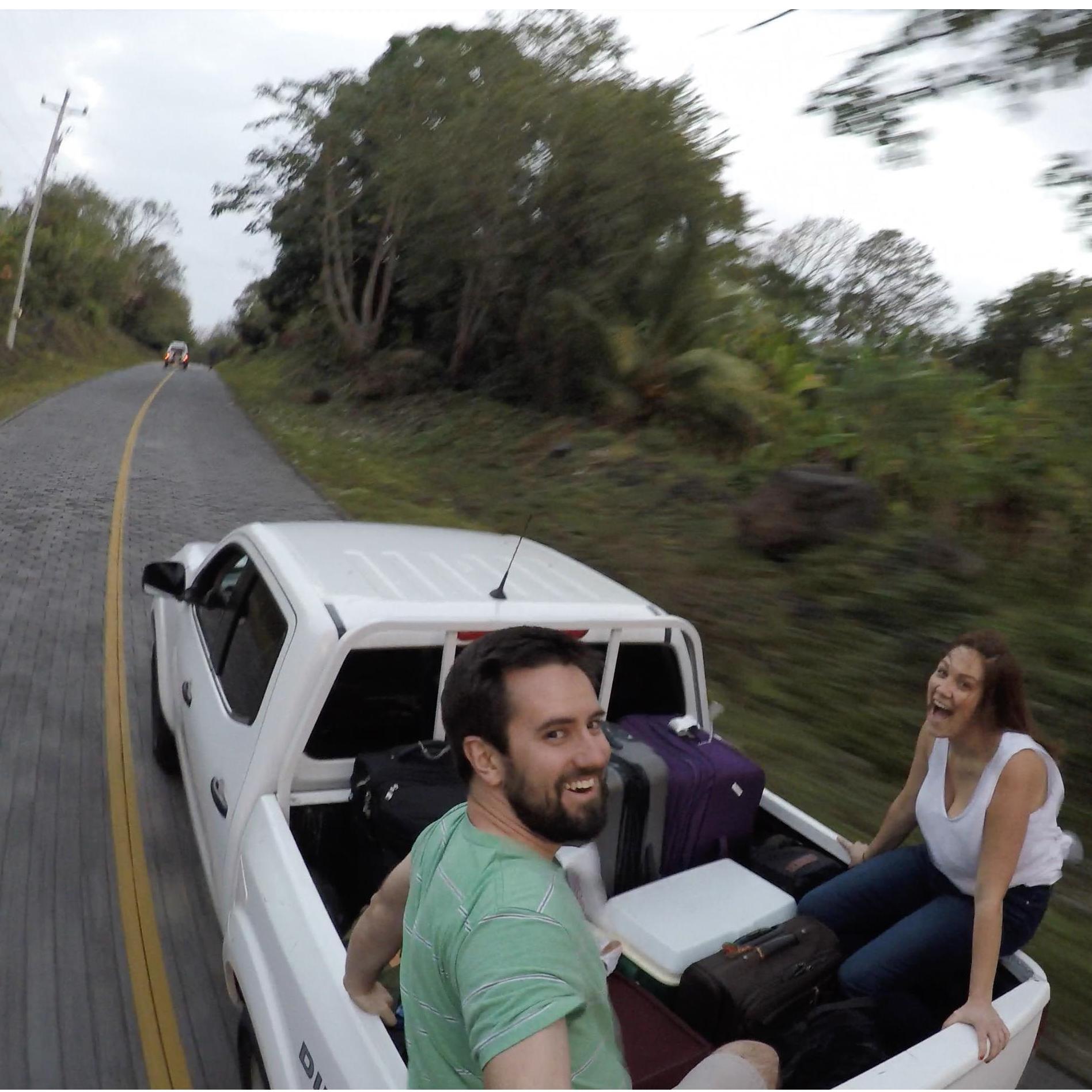 Flying down the roads of Ometepe Island during our incredible trip to Nicaragua with Joe & Val in 2018