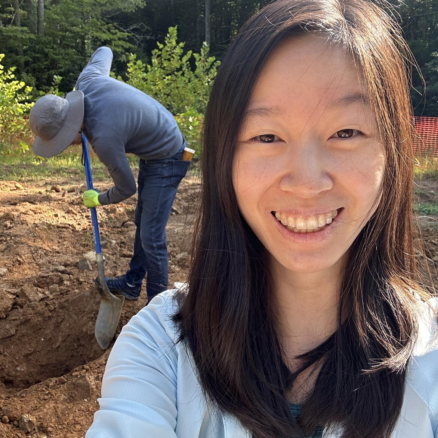 Digging for rubies and sapphires in NC with Paige and Drake