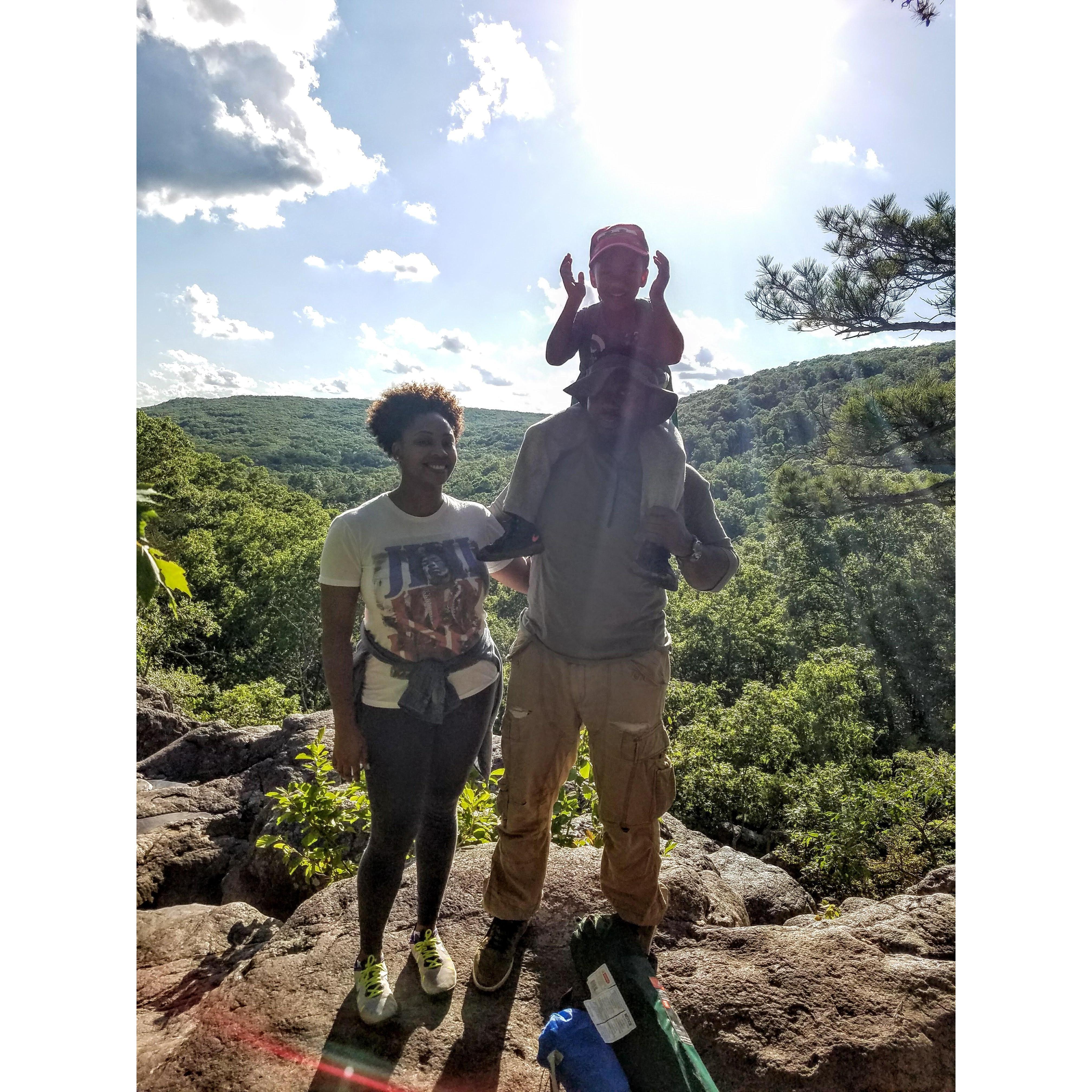 May 2017, Jace's first hike