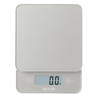 Taylor Digital Kitchen Glass Top 11lb Food Scale Black : Target