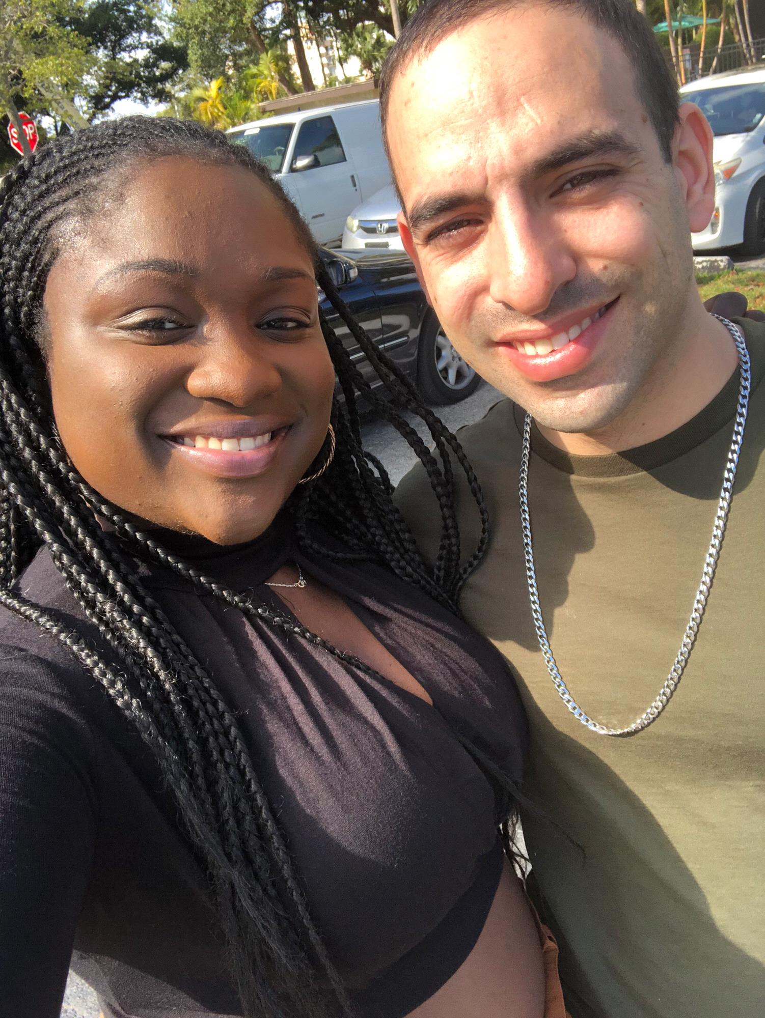 We both were glowing and so happy in love
