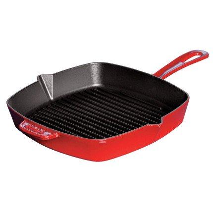 Le Creuset Square Grill Pan, 10.25", Flame