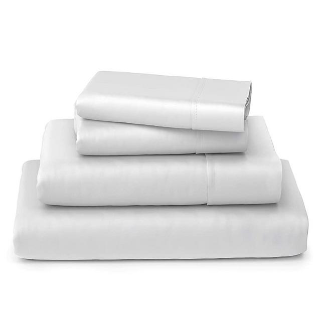 Cosy House Collection Luxury Bamboo Sheets - 5 Piece Bedding Set - High Blend from Natural Bamboo Fiber - Soft Wrinkle Free Fabric - 2 Fitted Sheets, 1 Flat, 2 Pillow Cases - Split King, White