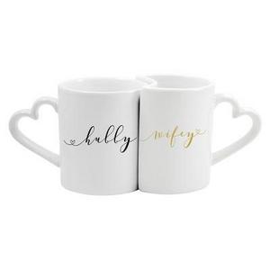 2ct "Wifey & Hubby" Coffee Mug Set