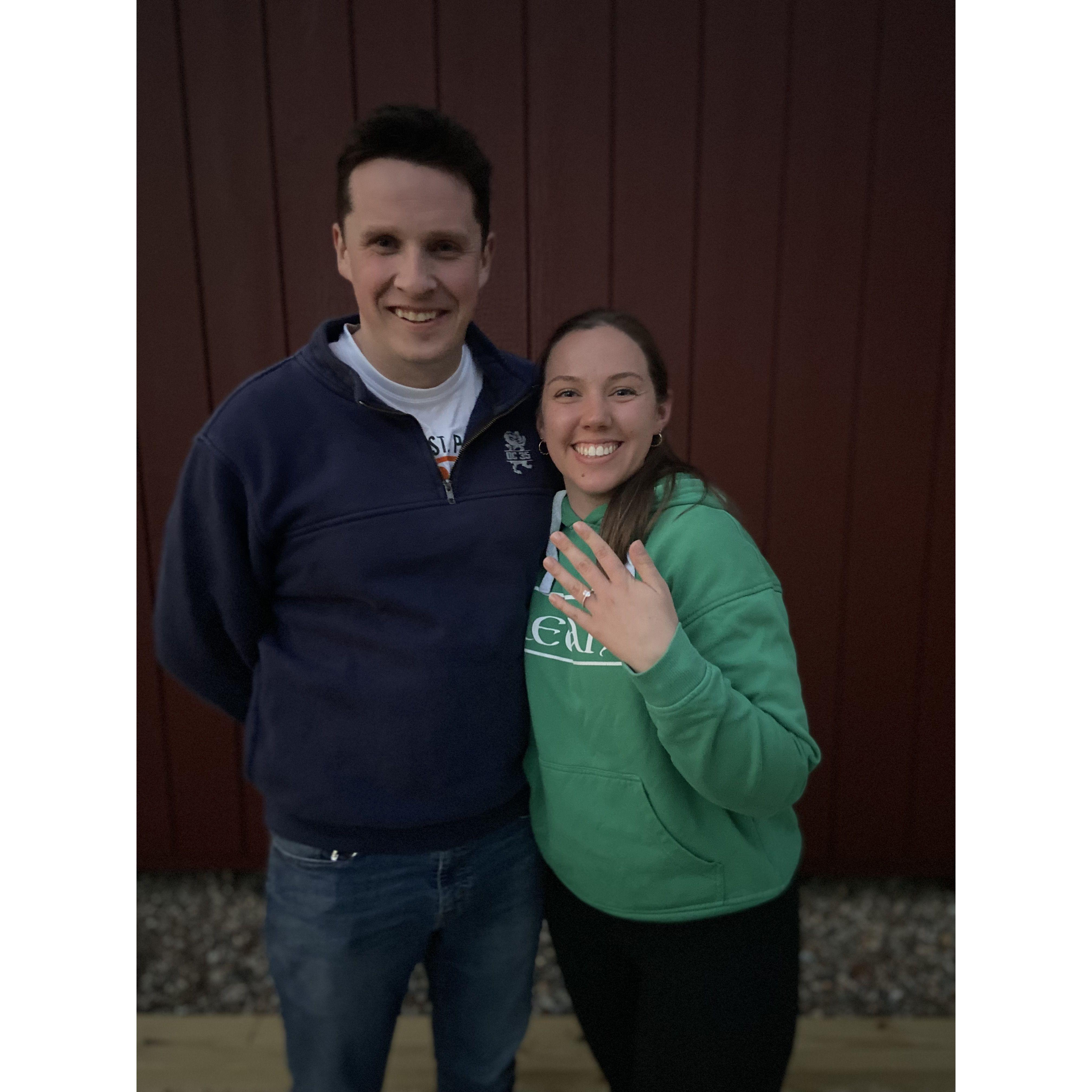 Soon after Brendan proposed!!