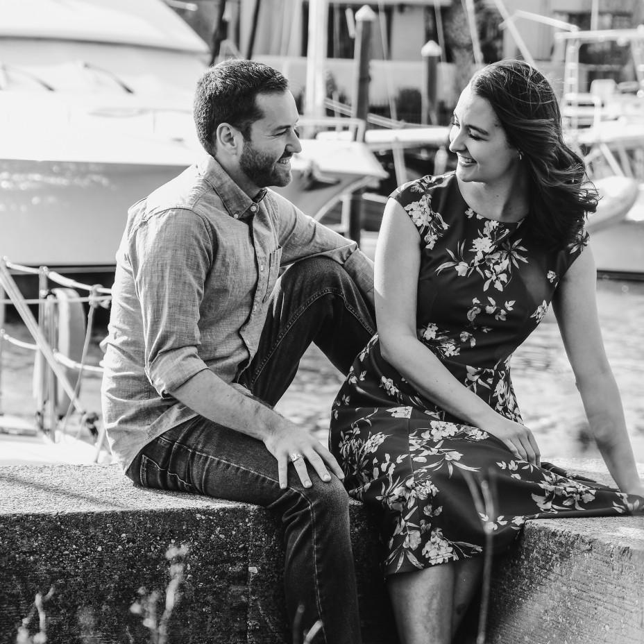 Engagement photo, downtown Pensacola