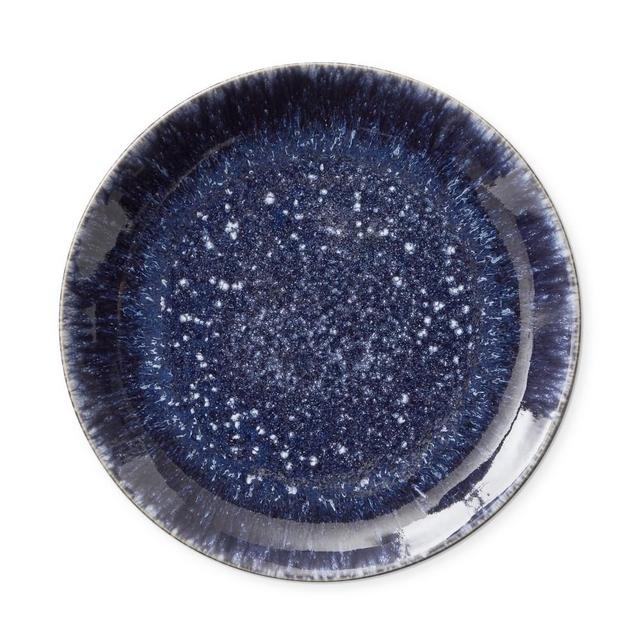 Reactive Glaze Dinner Plates, Set of 4, Blue