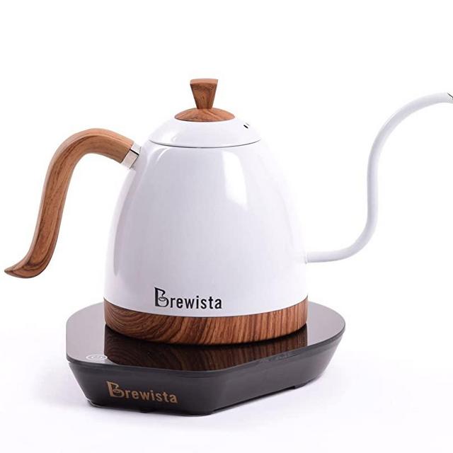 Brewista BA6VKETLPW Artisan Gooseneck Variable Kettle, 600ml, Pearl White
