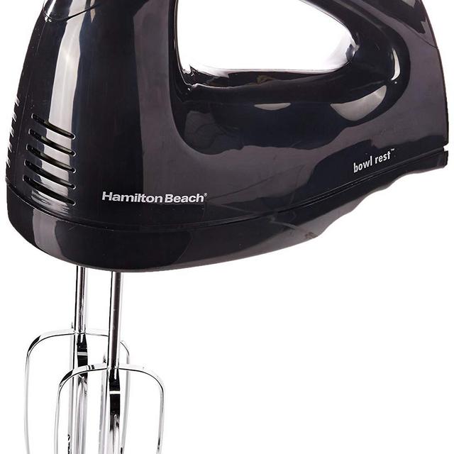 Hamilton Beach 6-Speed Hand Mixer with Snap-On Case, Black, Model 62683
