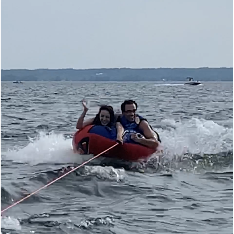 And the next moment we both went flying off the tube. *memories*