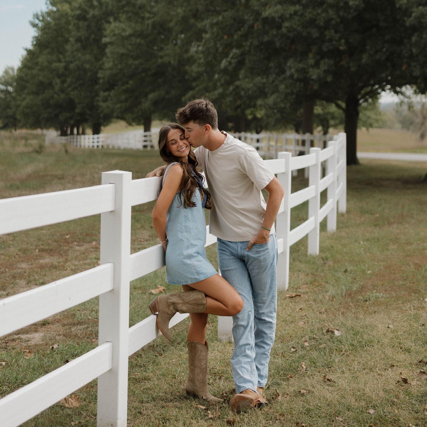 We got some of our engagement pictures taken right behind our future home together!
