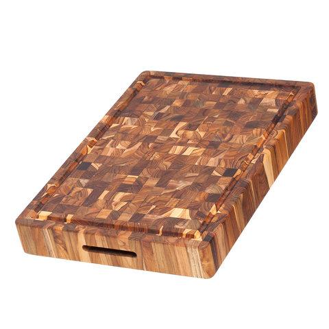 Proteak Cutting Board with Hand Grip/Juice Canal 20 x 14 x 2.5