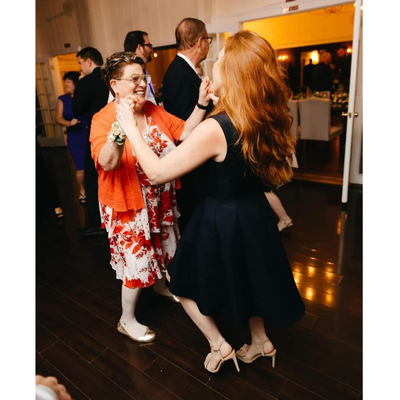 Momma Bear Krahel and Lexy dancing at Leah's wedding.