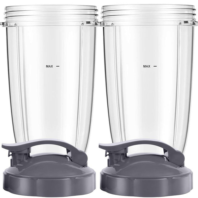 NutriBullet Blender Cups 24oz Cups with Flip-Top To-Go-Lids Fit for NutriBullet Blender 600W Pro 900W NutriBullet Replacement Parts