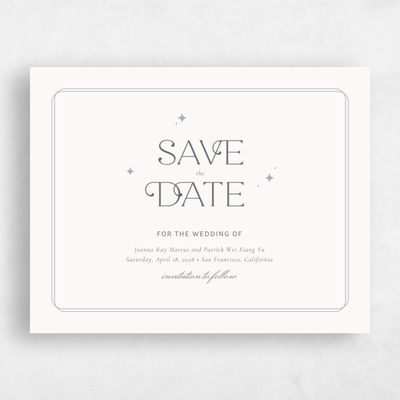Beige Wedding Save the Date - Jelani Landscape