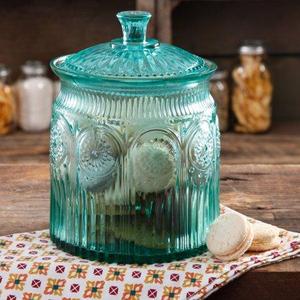 The Pioneer Woman Adeline Cookie Jar Turquoise, 1.0 CT