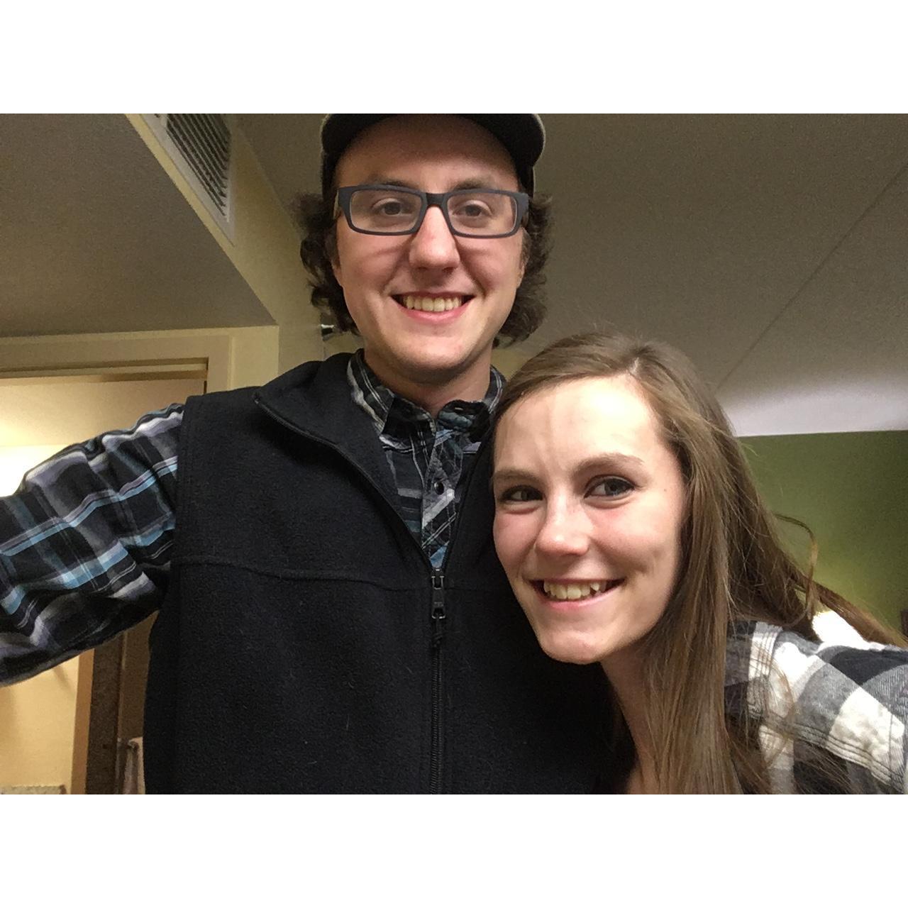 Getting ready for the first concert we went to together, Thomas Rhett!