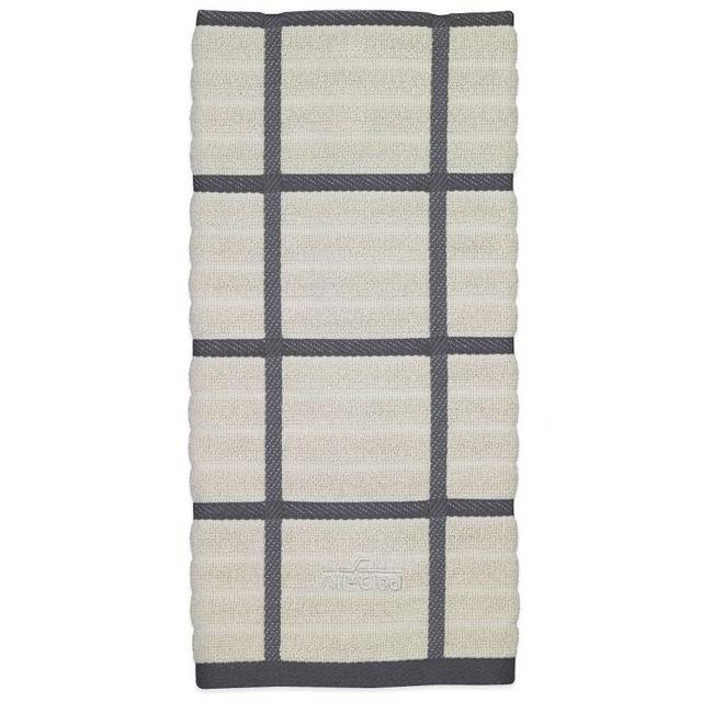 All-Clad Plaid Kitchen Towel in Pewter