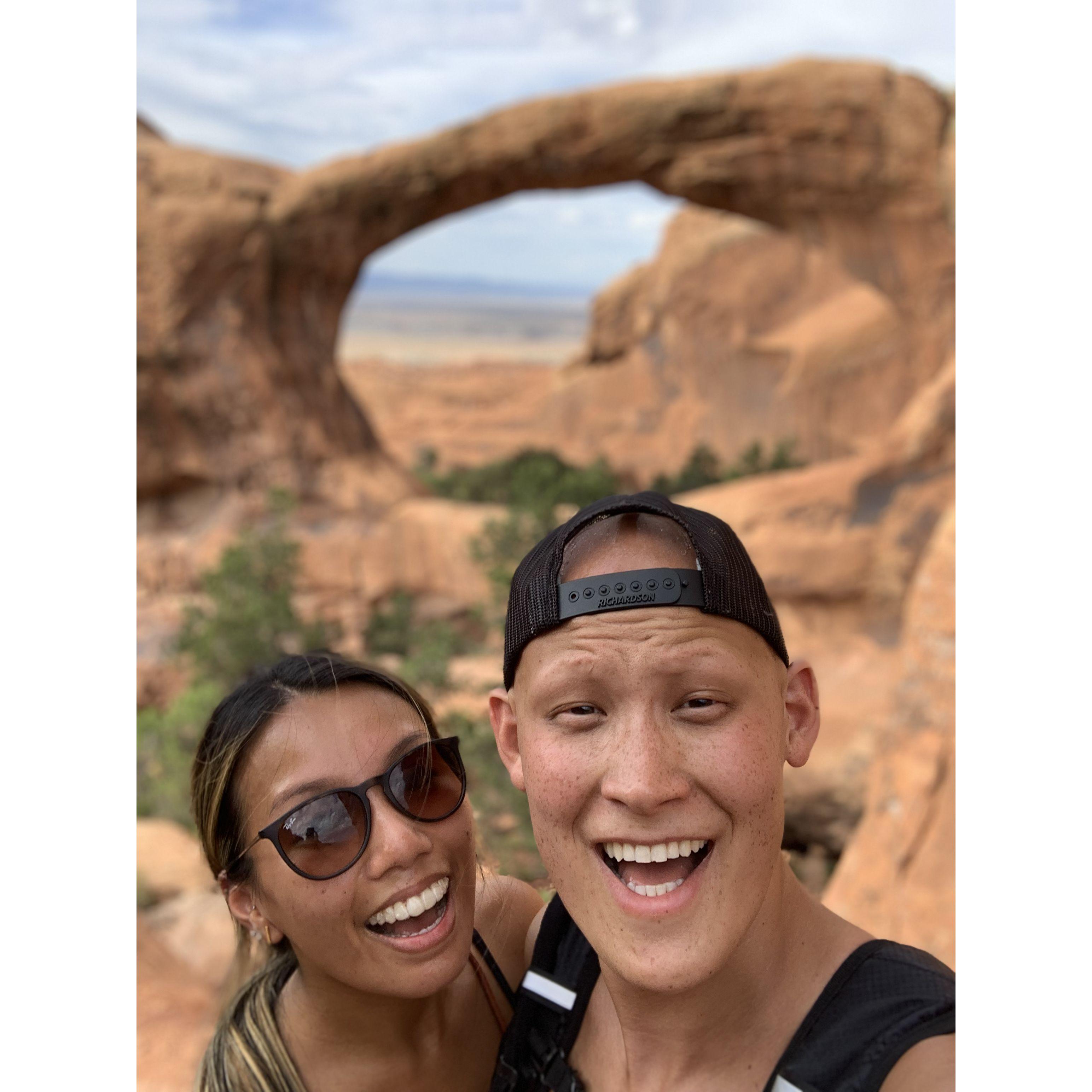 Arches National Park, one of our stops during our road trip from TX to WA