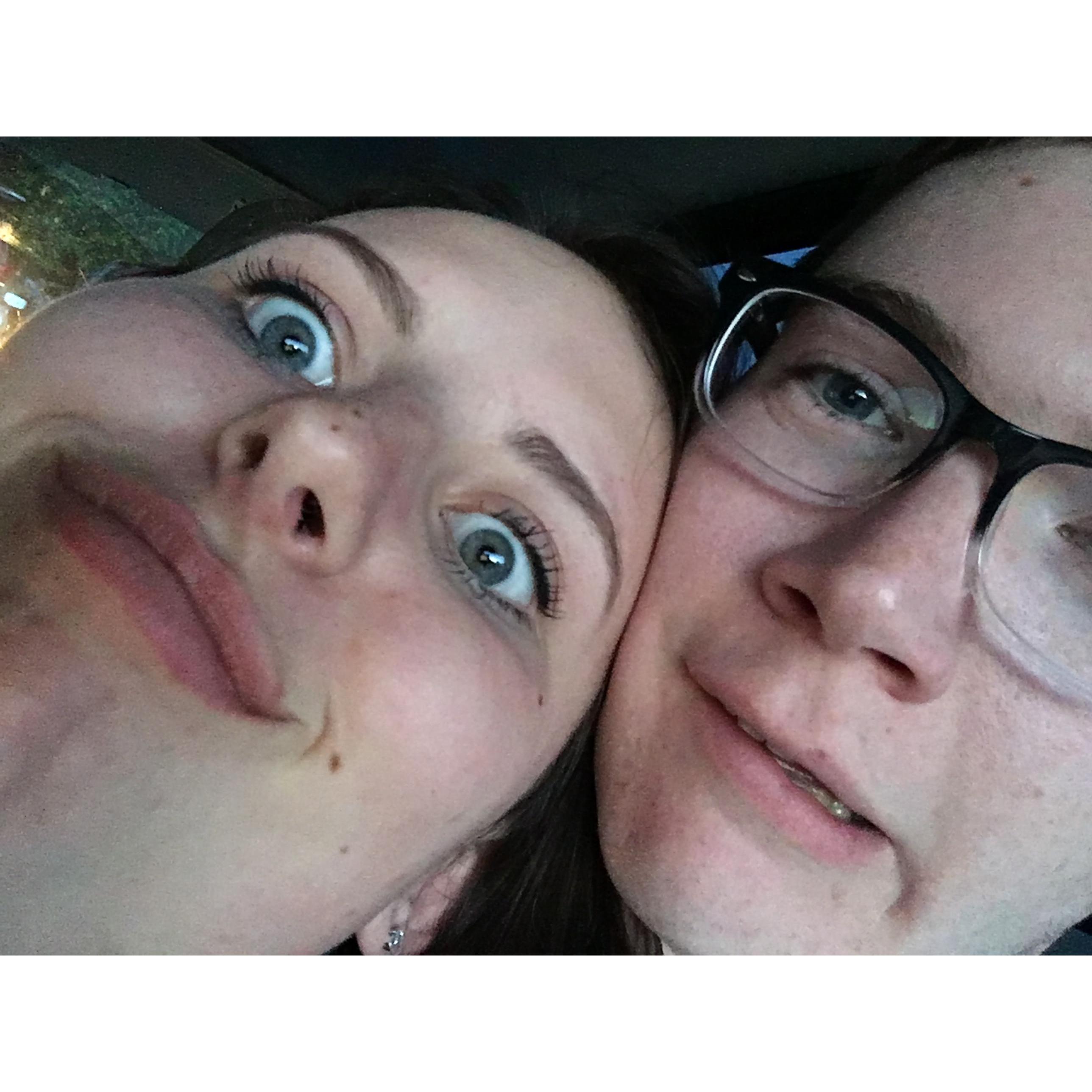 One of our many, many, many dates to the drive in