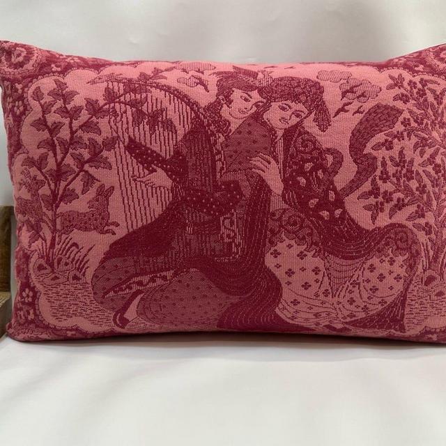 16" x 24" Cherry Pillow Cover, Pink Decorative Pillow, Bedroom Pillow, Modern Design Pillow, Soft Pillow, Textile Pillow, Living Room Pillow