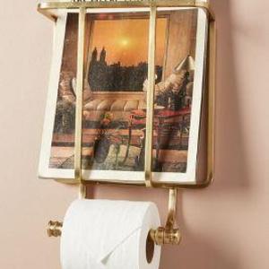 Magazine And Toilet Paper Holder