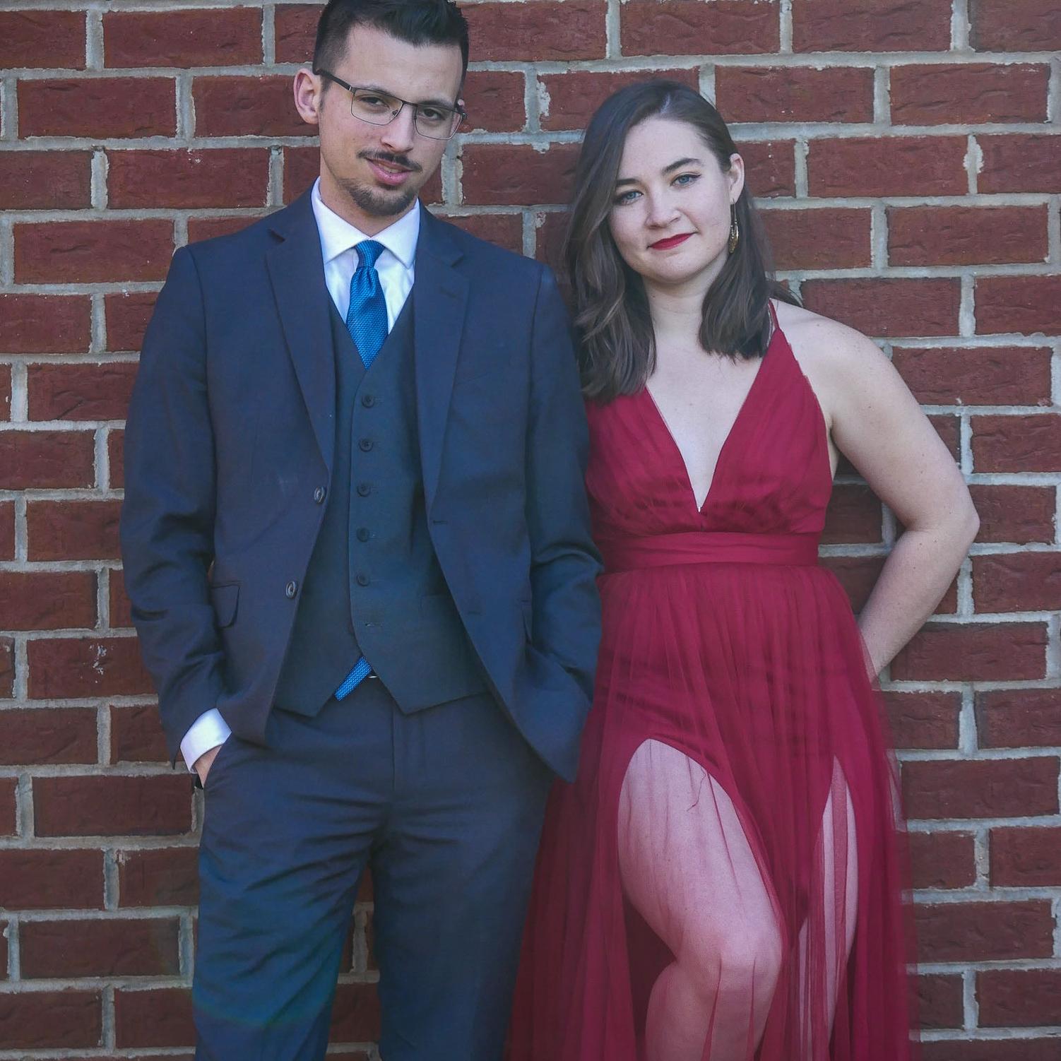 Feeling very Bonnie and Clyde dressed up for my Spring formal

Engaged, April, 2022