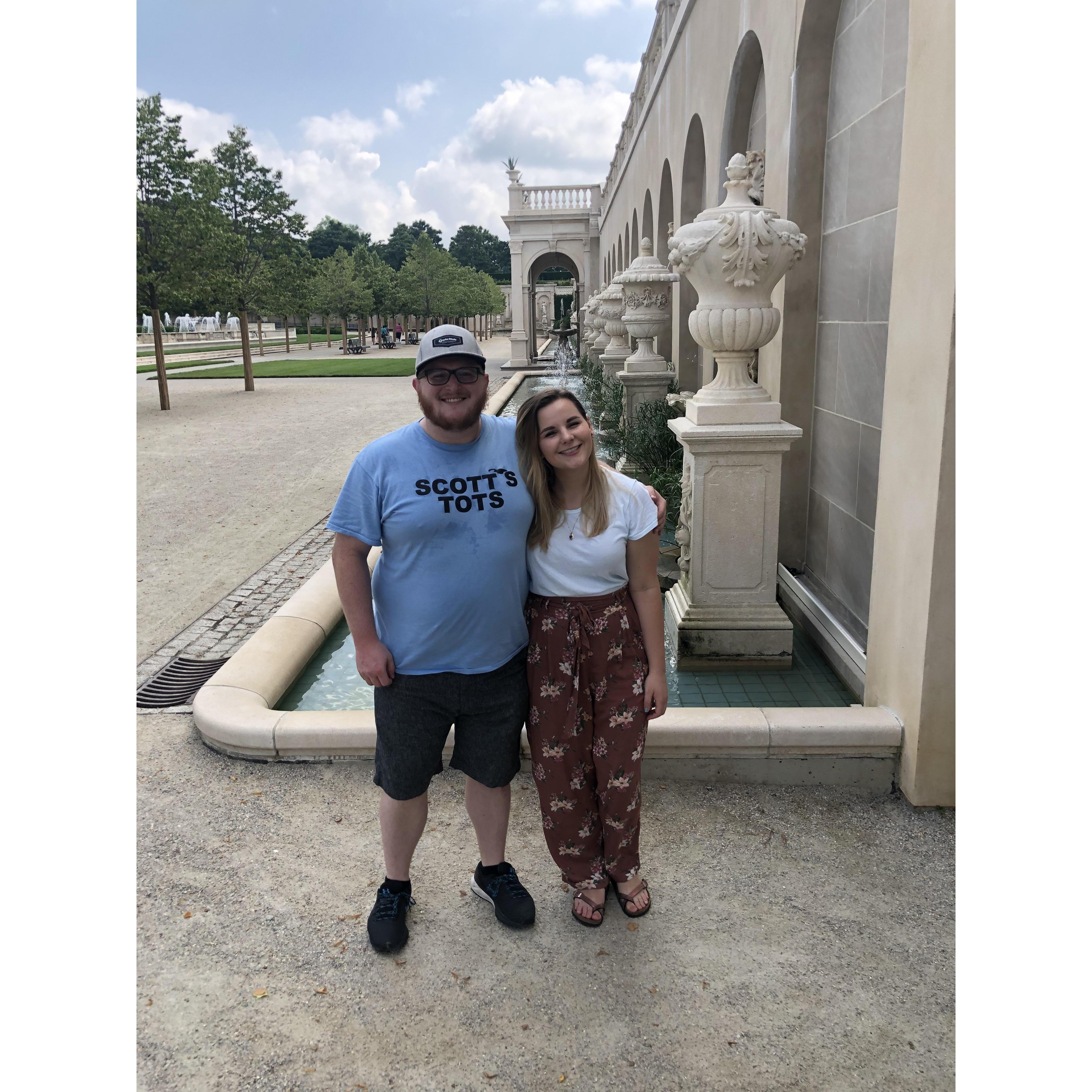 Enjoying a date at Longwood Gardens