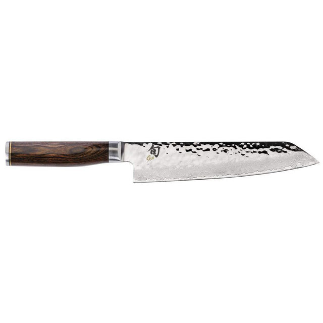 Shun Premier Kiritsuke Kitchen Knife, 8 Inch, Handcrafted in Japan, TDM0771, Silver