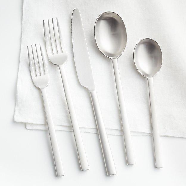 Emerge Satin Finish 20-Piece Flatware Place Setting
