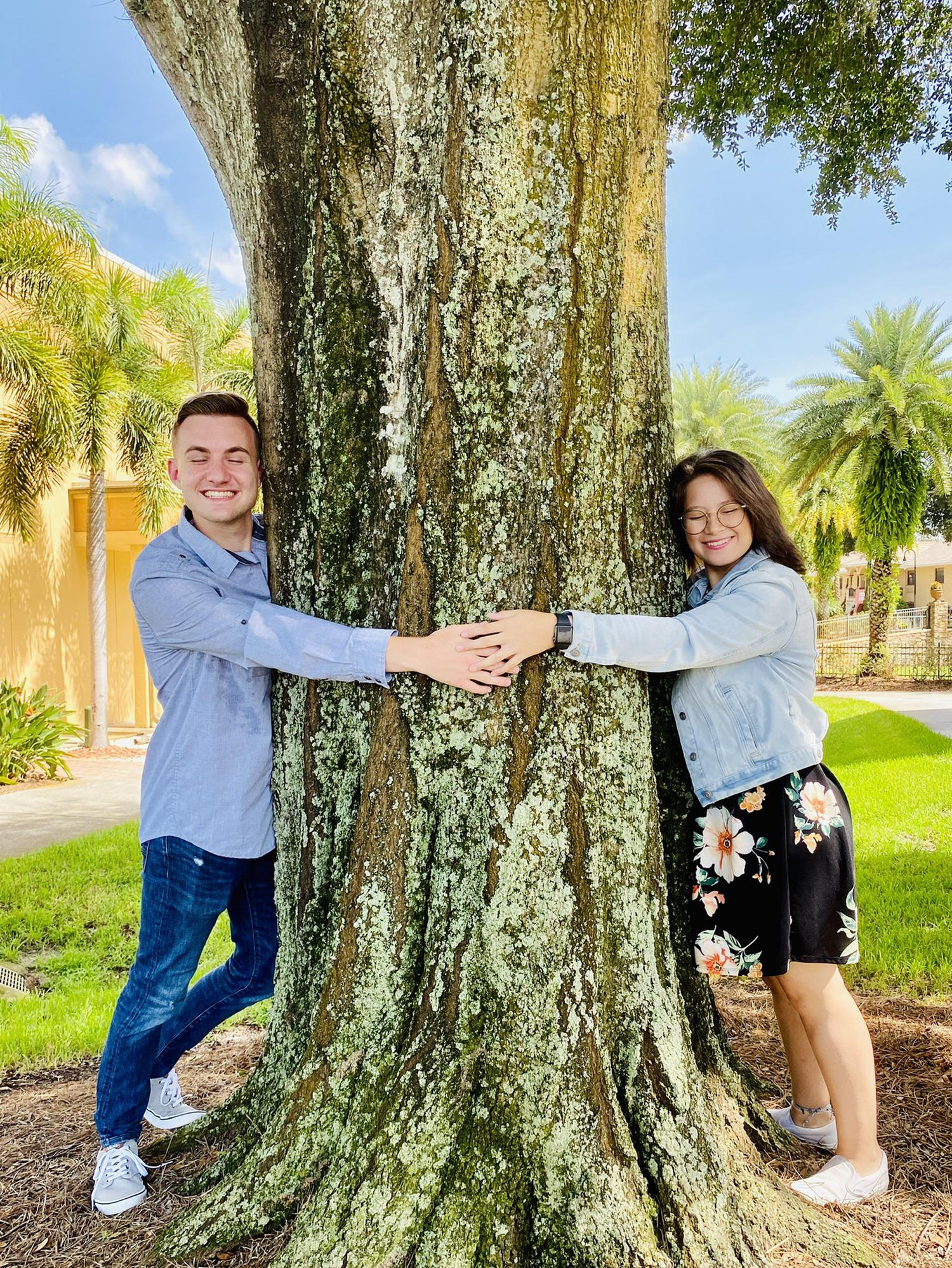 2nd photo shoot, being real tree huggers
