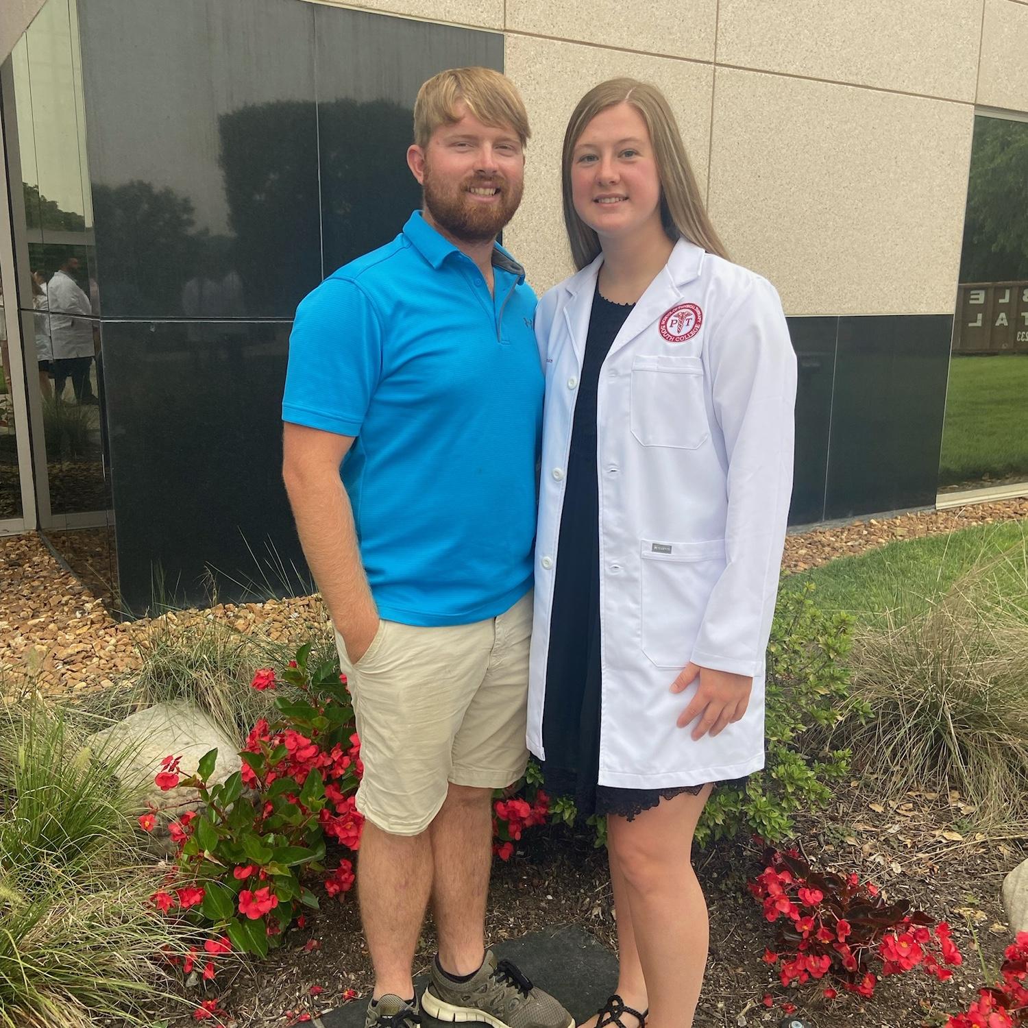 Tesa's white coat ceremony for PT school