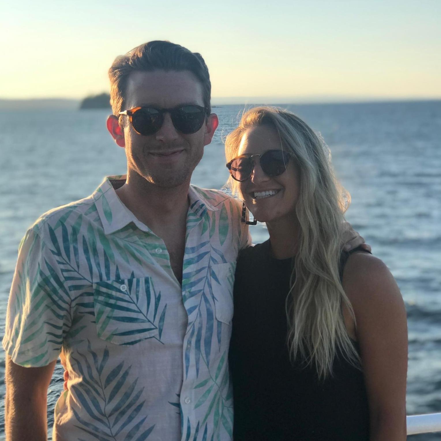 Golden hour brooze cruise Celebrating Sam's MBA graduation. Little did he know he was about to be employed immediately 2 days after this.