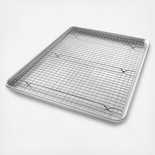 2-Piece Extra Large Sheet Pan & Baking Rack Set