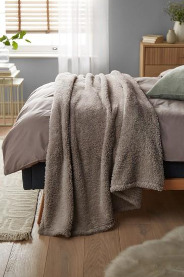 Cosy Teddy Fleece Throw