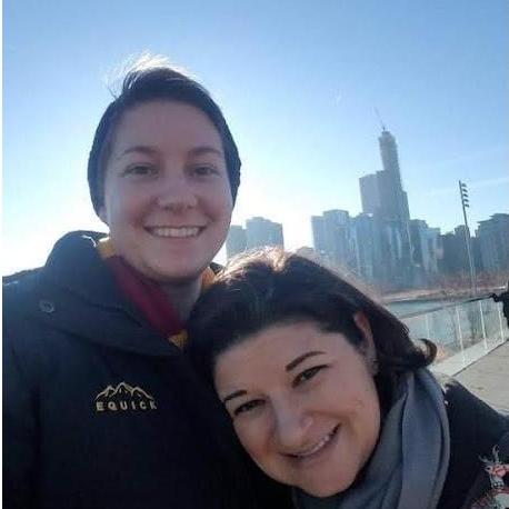 Basking in the sunshine on a late winter day in Chicago.