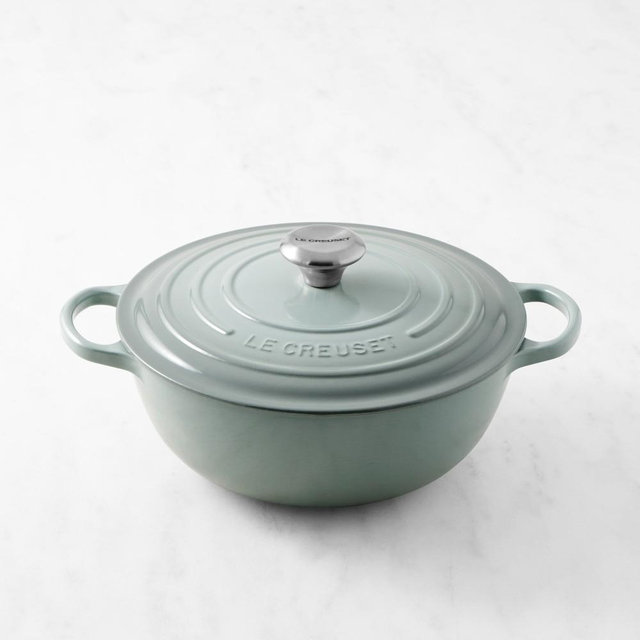 Le Creuset Signature Enameled Cast Iron Soup Pot, 4 1/2-Qt., Sea Salt
