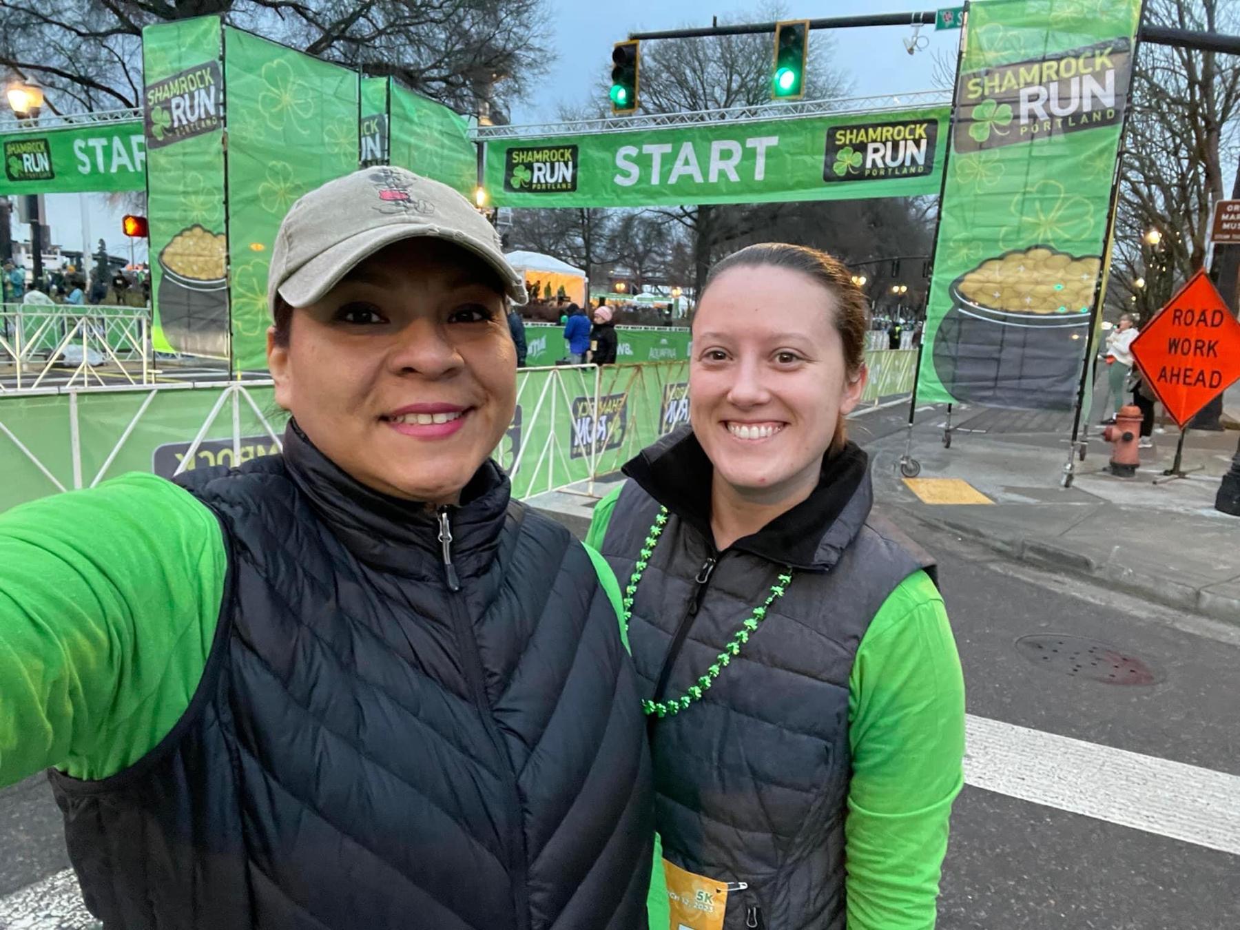 First 5k together; Portland Shamrock Run 2023
